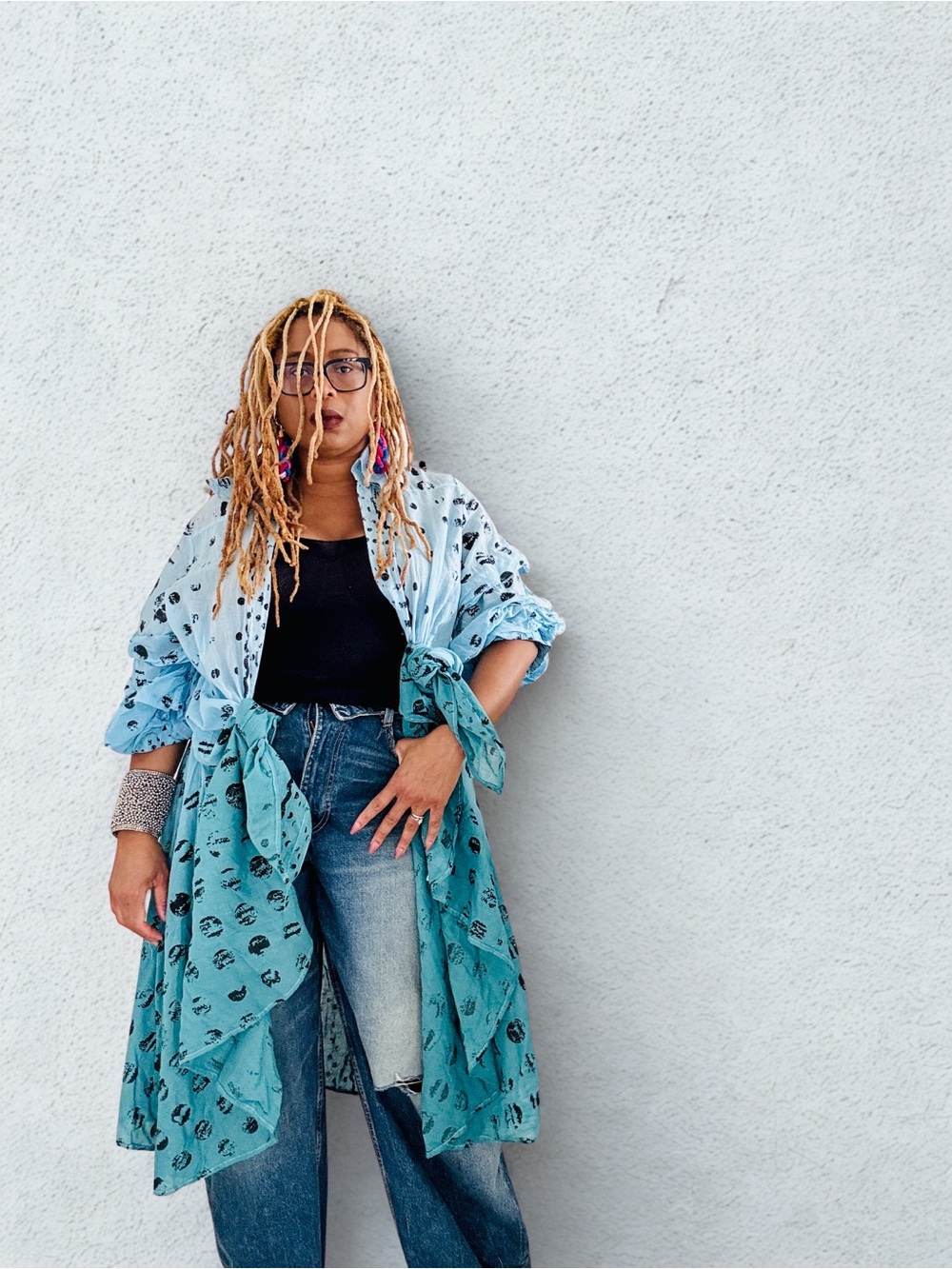 Ombré Vintage Women's Dot Duster